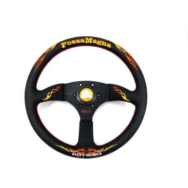 KEY'S RACING FOSSA MAGNA STEERING WHEEL 345 DRIFT BLACK SW01086