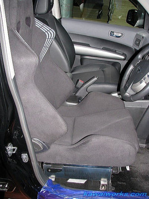 KAWAI WORKS N076R RIGHT SIDE SEAT RAIL FOR SPARCO STAR SPRINT 820 FOR NISSAN X-TRAIL T.NT31 07.8~ 14.4 KAWAI-WORKS-15596 - Black Hawk Japan