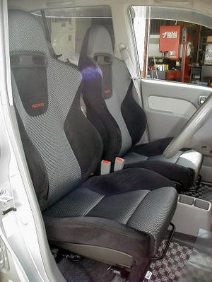 KAWAI WORKS H036L LEFT SIDE SEAT RAIL FOR RECARO AM19 SPORT-D JJ JC FOR HONDA LIFE JB1.2.3.4 NEW STANDARD CAR KAWAI-WORKS-34855