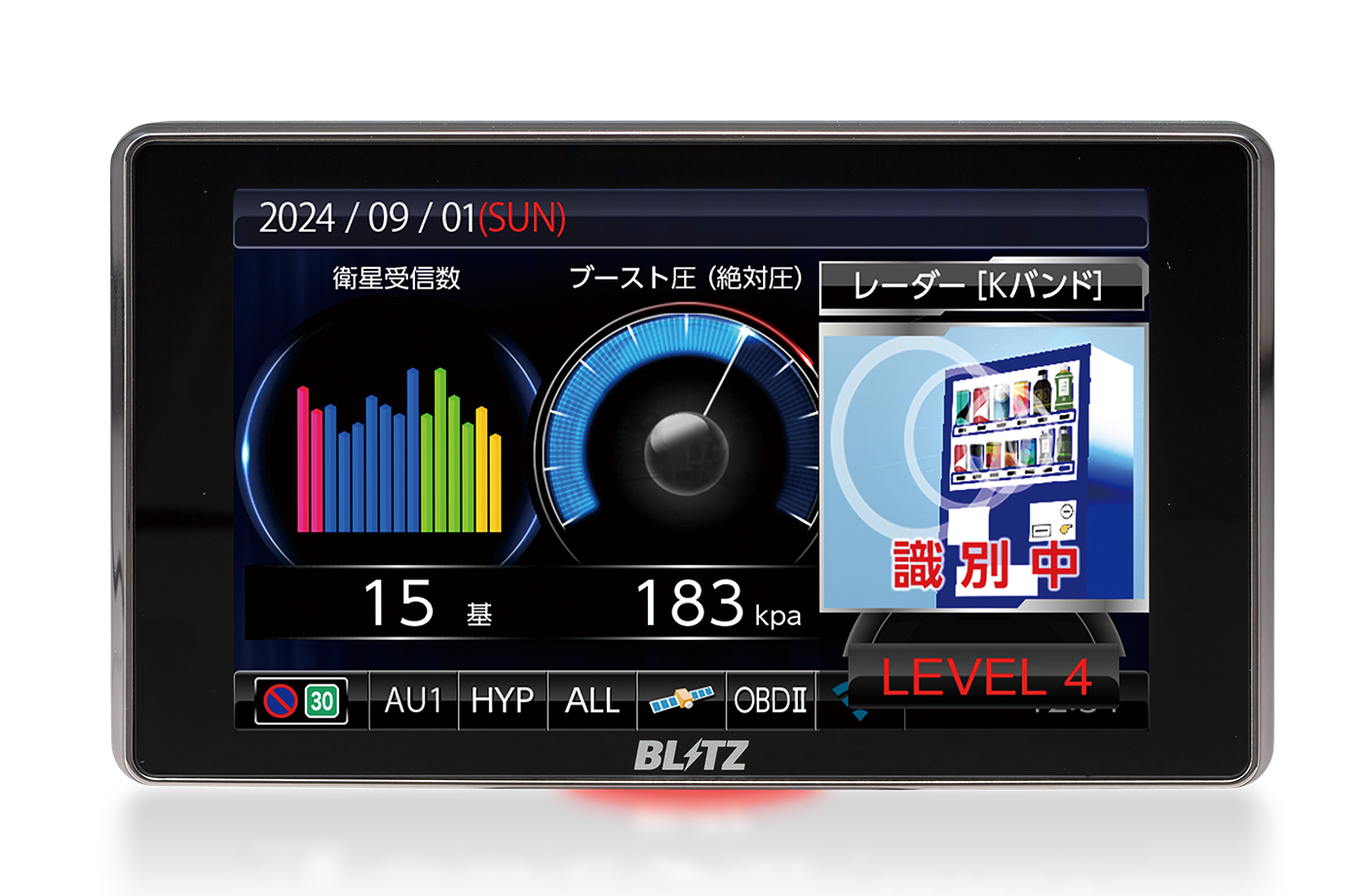 BLITZ LASER AND RADAR DETECTOR WITH MSSS FOR  TL404R 