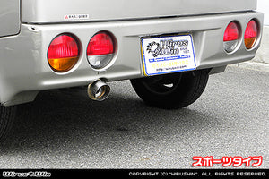WIRUS WIN COMPACT MUFFLER SPORTS TYPE FOR MITSUBISHI TOWNBOX GF-U63W GF-U64W GF-U61W GF-U62W 3G83 4A30 WIRUS-WIN-00074