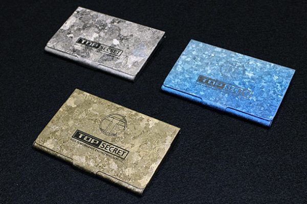 TOP SECRET TITANIUM CARD CASE GOLD FOR  TOP-SECRET-00349