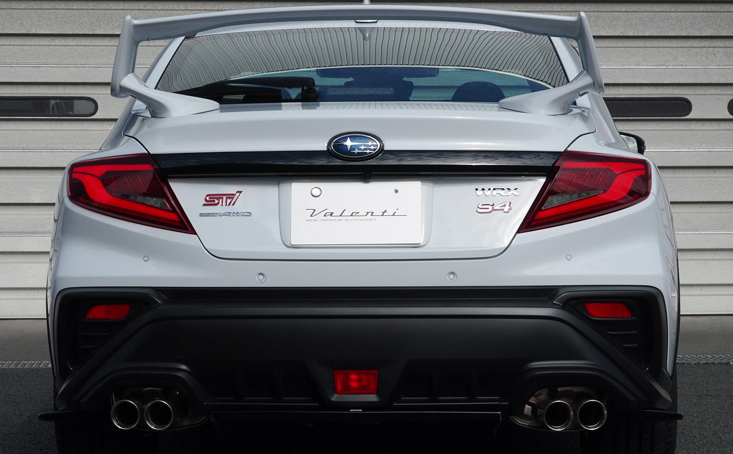 VALENTI JEWEL LED TAIL LAMP ULTRA LIGHT SMOKE BLACK CHROME FOR SUBARU IMPREZA WRX S4 VBH TSWRXU-SB-2