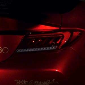 VALENTI JEWEL LED TAIL LAMP ULTRA RED LENS GLOSS BLACK RIGHT SIDE FOR TOYOTA GR8 ZN8 SUBARU BRZ ZD8  TT86GRZU-RG-1-RH