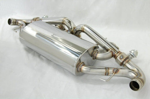 KREISSIEG FIRST CAT-BACK F1 SOUND VALVETRONIC EXHAUST SYSTEM STAINLESS STEEL FLOATING CURL TAIL SANDBLASTED KSG LOGO MARK FOR ASTON MARTINE V8 VANTAGE ASV8-03-STAINLESS