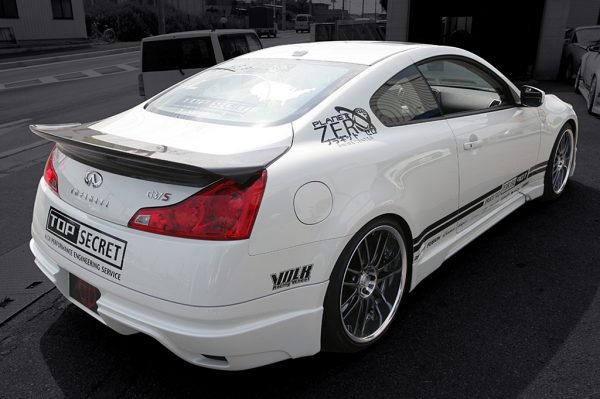 TOP SECRET G-FORCE REAR SPOILER FRP FOR NISSAN SKYLINE V36 360GT TOP-SECRET-00525