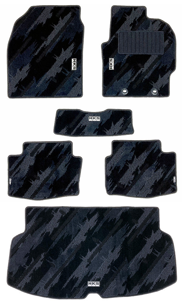 HKS FLOOR AND LUGGAGE MATS OCT RHD SET OF 6 FOR TOYOTA GR YARIS GXPA16 53001-AT048