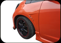 TAKERO'S 10MM WIDE FENDER FRP UNPAINTED FOR HONDA FIT GE6 GE8 GP1 4 TAKEROS-00014