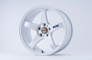 NISMO ALUMINUM ROAD WHEEL LM GT4 NISMO 40TH ANNIVERSARY WHITE MODEL 18X9.5 12 5X114.3 FOR NISSAN SKYLINE GT-R BCNR33 BNR34 4030S-RS595-WH