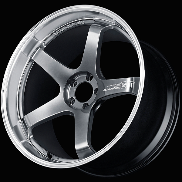 YOKOHAMA ADVAN RACING GT -PREMIUM VERSION- FOR JAPANESE CARS 20X10.5J 5(M14)X114.3 24 MPBP MACHINING - HYPER PLATINUM BLACK + MACHINING LOGO YOKOHAMA-ADVAN-03381