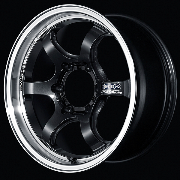YOKOHAMA ADVAN RACING RG-D2 FOR PICKUP 17X8.0J 6X139.7 20 MBG MACHINING - BLACK GUNMETAL YOKOHAMA-ADVAN-02096