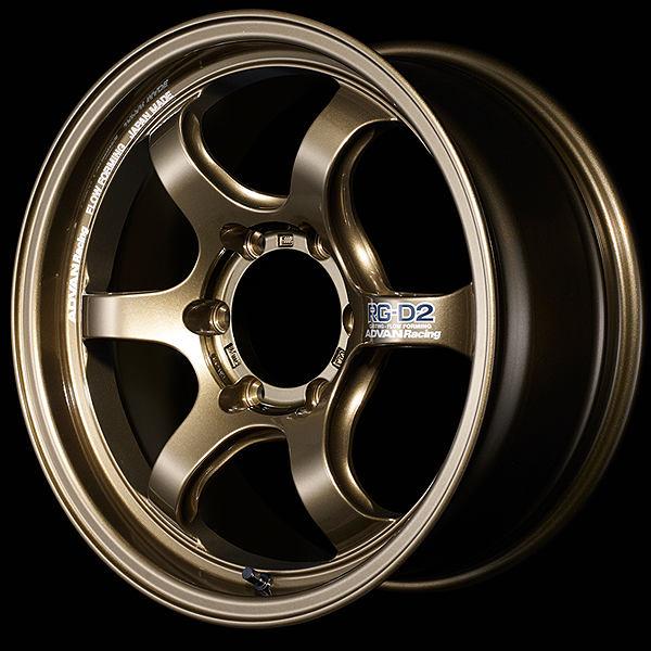 YOKOHAMA ADVAN RACING RG-D2 FOR PICKUP 17X8.0J 6X139.7 20 UBM AMBER BRONZE METALLIC YOKOHAMA-ADVAN-02097