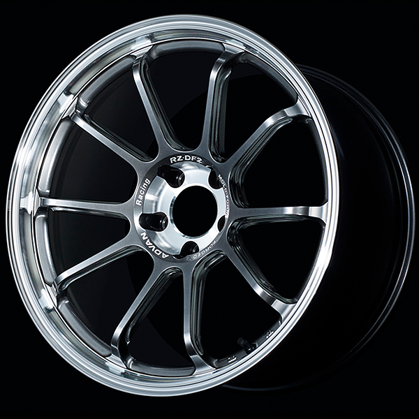 YOKOHAMA ADVAN RACING RZ-DF2 FOR JAPANESE CARS 20X12.0J 5X114.3 20 DHPB DIAMOND CUT - HYPER PLATINUM BLACK YOKOHAMA-ADVAN-00497