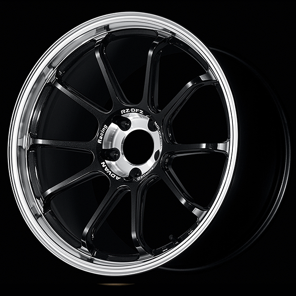 YOKOHAMA ADVAN RACING RZ-DF2 FOR JAPANESE CARS 19X10.5J 5X114 15 DRTB DIAMOND CUT - RACING TITANIUM BLACK YOKOHAMA-ADVAN-00448