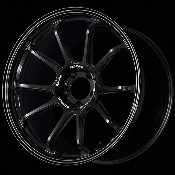 YOKOHAMA ADVAN RACING RZ-DF2 FOR JAPANESE CARS 20X11.0J 5X114.3 15 TBK RACING TITANIUM BLACK YOKOHAMA-ADVAN-00494