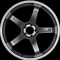 YOKOHAMA ADVAN RACING GT FOR JAPANESE CARS 19X9.5J 50 5X114.3 M MHB MACHINING - RACING HYPER BLACK YOKOHAMA-ADVAN-03205