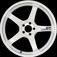 YOKOHAMA ADVAN RACING GT FOR EUROPEAN CARS 19X9.5J 35 5X120 M WW RACING WHITE YOKOHAMA-ADVAN-03259