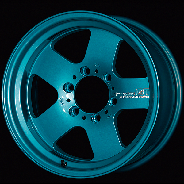 YOKOHAMA ADVAN RACING GT HEAVY DUTY FOR JAPANESE CARS 17X8.5J 6(M14)X139.7 -10 RTB RACING TURQUOISE BLUE YOKOHAMA-ADVAN-03099