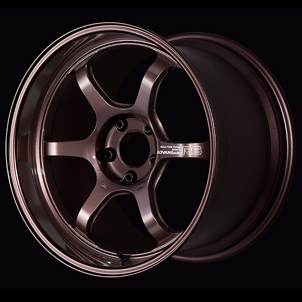 YOKOHAMA ADVAN RACING R6 FOR JAPANESE CARS 18X10.0J 5X114.3 24 RCB RACING COPPER BRONZE YOKOHAMA-ADVAN-00995