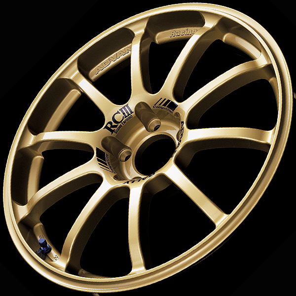 YOKOHAMA ADVAN RACING RC3 FOR JAPANESE CARS 18X8.5J 5X114.3 38 GG GOLD YOKOHAMA-ADVAN-03718