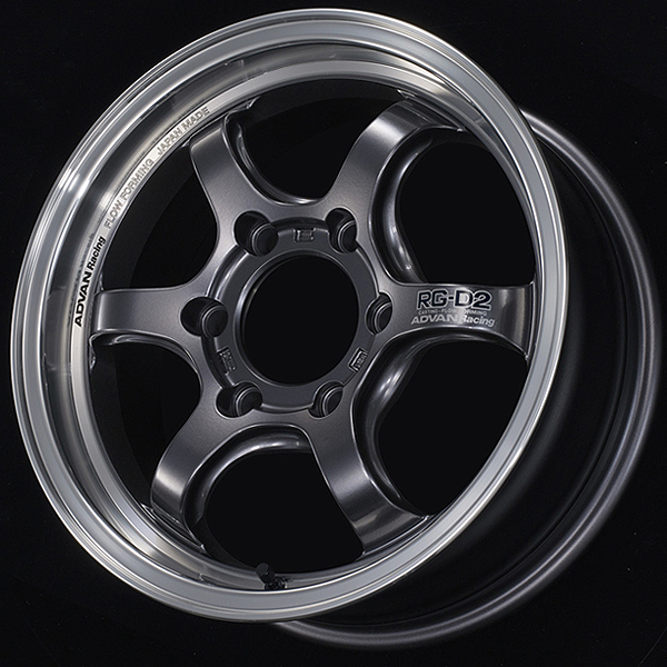 YOKOHAMA ADVAN RACING RG-D2 FOR HIACE 17X6.5J 6X139.7 38 MGM MACHINING - RACING GUNMETALLIC YOKOHAMA-ADVAN-02083