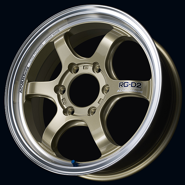 YOKOHAMA ADVAN RACING RG-D2 FOR HIACE 16X6.5J 6X139.7 38 MCG MACHINING - CHAMPAGNE GOLD YOKOHAMA-ADVAN-02082