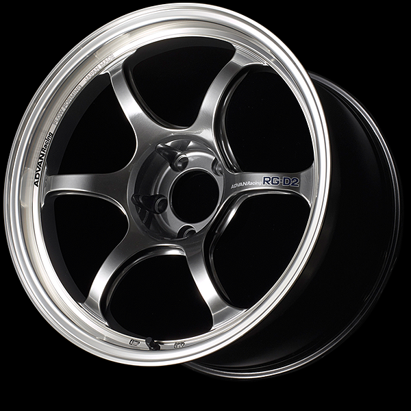 YOKOHAMA ADVAN RACING RG-D2 FOR JAPANESE CARS 17X9.0J 5(M12)X114.3 35 MHB MACHINING - RACING HYPER BLACK YOKOHAMA-ADVAN-01936