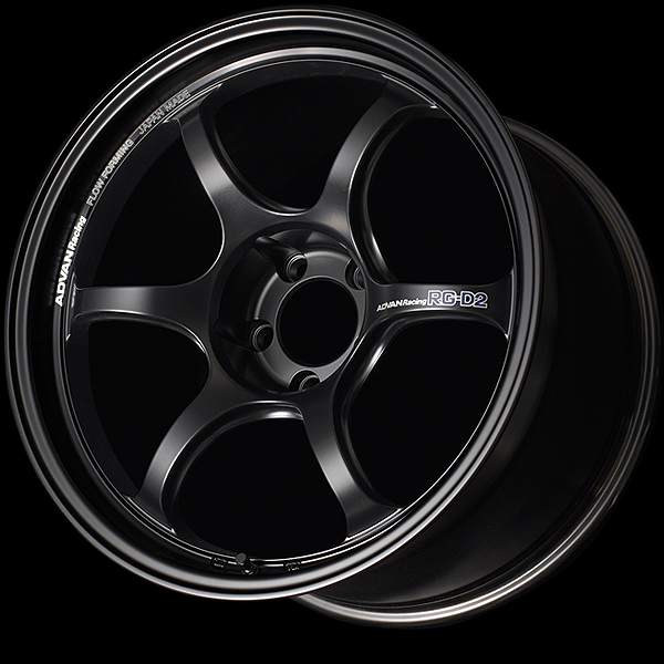 YOKOHAMA ADVAN RACING RG-D2 FOR EUROPEAN CARS 17X7.0J 4(M14)X100 42 SGB SEMI-GLOSS BLACK YOKOHAMA-ADVAN-02033