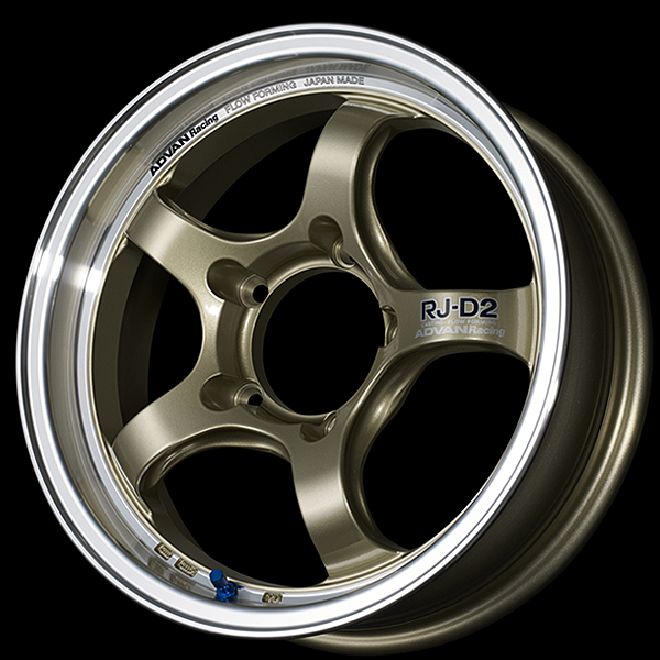 YOKOHAMA ADVAN RACING RJ-D2 FOR JIMNIY 16X5.5J 5X139.7 0 MCG MACHINING - CHAMPAGNE GOLD YOKOHAMA-ADVAN-02105