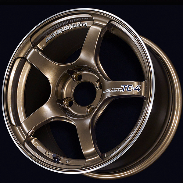 YOKOHAMA ADVAN RACING TC-4 FOR JAPANESE CARS 18X9.5J 5(M12)X100 45 UBR AMBER BRONZE METALLIC - RING YOKOHAMA-ADVAN-01536