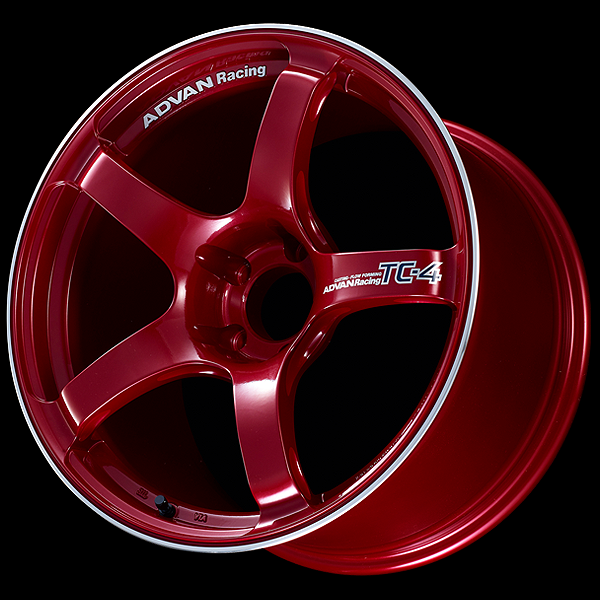 YOKOHAMA ADVAN RACING TC-4 FOR JAPANESE CARS 18X9.5J 5(M12)X114.3 45 CRR RACING CANDY RED - RING YOKOHAMA-ADVAN-01526