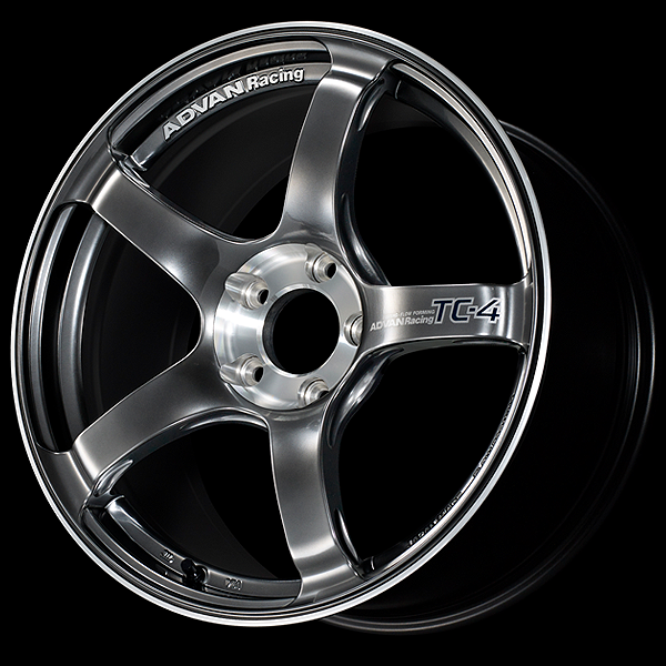 YOKOHAMA ADVAN RACING TC-4 FOR EUROPEAN CARS 17X7.5J 4(M12)X98 35 HBC RACING HYPER BLACK - DIAMOND CUT YOKOHAMA-ADVAN-00389