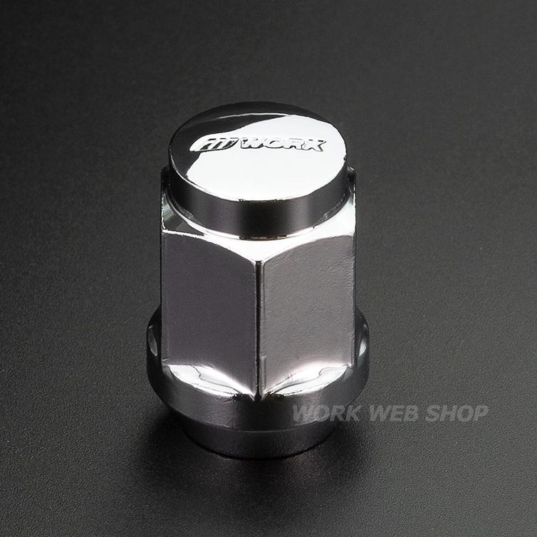 WORK M12 x P1.25 LOCK NUT SET 20 PIECES CHROME WORK-00014