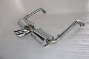 KREISSIEG FIRST CAT-BACK F1 SOUND EXHAUST SYSTEM WONDERWOLF VER. TITANIUM FLOATING CURL TAIL SANDBLASTED KSG LOGO MARK 6SP LATE MODEL FOR PORSCHE 987 CAYMAN KOUKI  P987CL-05-TITANIUM-6SP