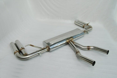 KREISSIEG CAT-BACK F1 SOUND EXHAUST SYSTEM WONDERWOLF VER. TITANIUM FLOATING CURL TAIL SANDBLASTED KSG LOGO MARK S MODEL FOR PORSCHE 955 CAYENNE S  PCAYS-06-TITANIUM-S