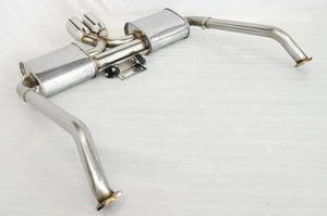 KREISSIEG FIRST CAT-BACK F1 SOUND EXHAUST SYSTEM WONDERWOLF VER. STAINLESS STEEL BILLET FLOATING CURL TAIL SANDBLASTED KSG LOGO MARK 6SP EARLY MODEL FOR PORSCHE 987 BOXSTER ZENKI  P987B-06-STAINLESSBILLET-6SP