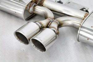 KREISSIEG FIRST CAT-BACK F1 SOUND EXHAUST SYSTEM WONDERWOLF VER. STAINLESS STEEL FLOATING CURL TAIL SANDBLASTED KSG LOGO MARK TIPTRO EARLY MODEL FOR PORSCHE 987 BOXSTER ZENKI  P987B-06-STAINLESS-TIPTRO