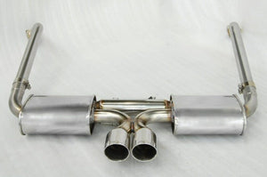 KREISSIEG FIRST CAT-BACK F1 SOUND EXHAUST SYSTEM WONDERWOLF VER. STAINLESS STEEL FLOATING CURL TAIL SANDBLASTED KSG LOGO MARK TIPTRO EARLY MODEL FOR PORSCHE 987 BOXSTER ZENKI  P987B-06-STAINLESS-TIPTRO