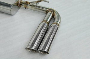 KREISSIEG CAT-BACK F1 SOUND EXHAUST SYSTEM WONDERWOLF VER. STAINLESS STEEL BILLET FLOATING CURL TAIL SANDBLASTED KSG LOGO MARK S MODEL FOR PORSCHE 955 CAYENNE S  PCAYS-06-STAINLESSBILLET-S