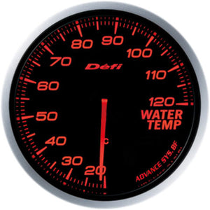 DEFI ADVANCE BF WATER TEMPERATURE GAUGE AMBER RED FOR  DF10502