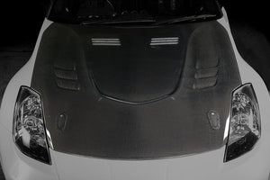 TOP SECRET G-FORCE AERO BONNET TYPE 2 HR COMPATIBLE CARBON FOR NISSAN FAIRLADY Z33 350Z TOP-SECRET-00491