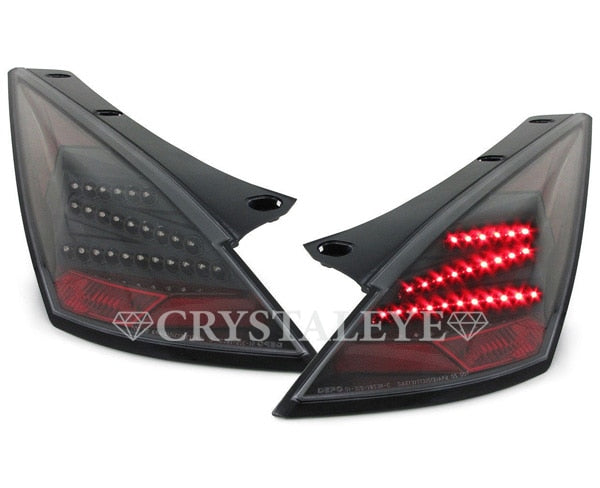 CRYSTAL EYE LED TAIL BLACK FOR NISSAN FAIRLADY Z Z33 KOUKI D044BK