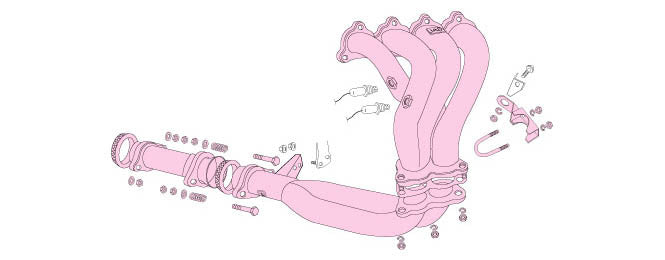 FUJITSUBO Super EX BASIC VERSION  Headers  For EF8 CR-X SiR 630-52033