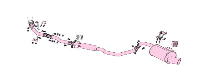 FUJITSUBO Legalis R  Exhaust For EP91 Starlet turbo 760-21041