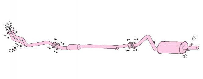 FUJITSUBO Legalis R    Exhaust For TE27 Corolla Levin minor after 750-22411