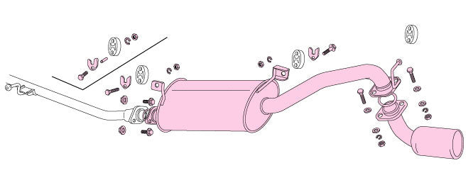 FUJITSUBO Legalis K  Exhaust For CP21S Serbo mode turbo 4WD 450-80213