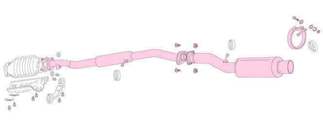 FUJITSUBO POWER Getter typeRS Exhaust For CE9A Lancer Evolution II · III 100-32034