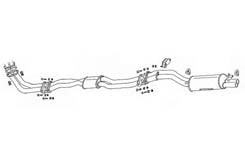 FUJITSUBO Legalis R    Exhaust For GC10 Skyline 4 door 750-15012