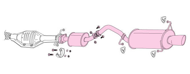 FUJITSUBO Legalis R  Exhaust For TCR10W Estima SC 2WD 760-27013