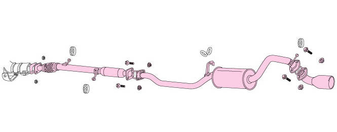 FUJITSUBO Legalis K  Exhaust For H41A · H46A Toppo BJ turbo 2WD · 4WD 460-30313